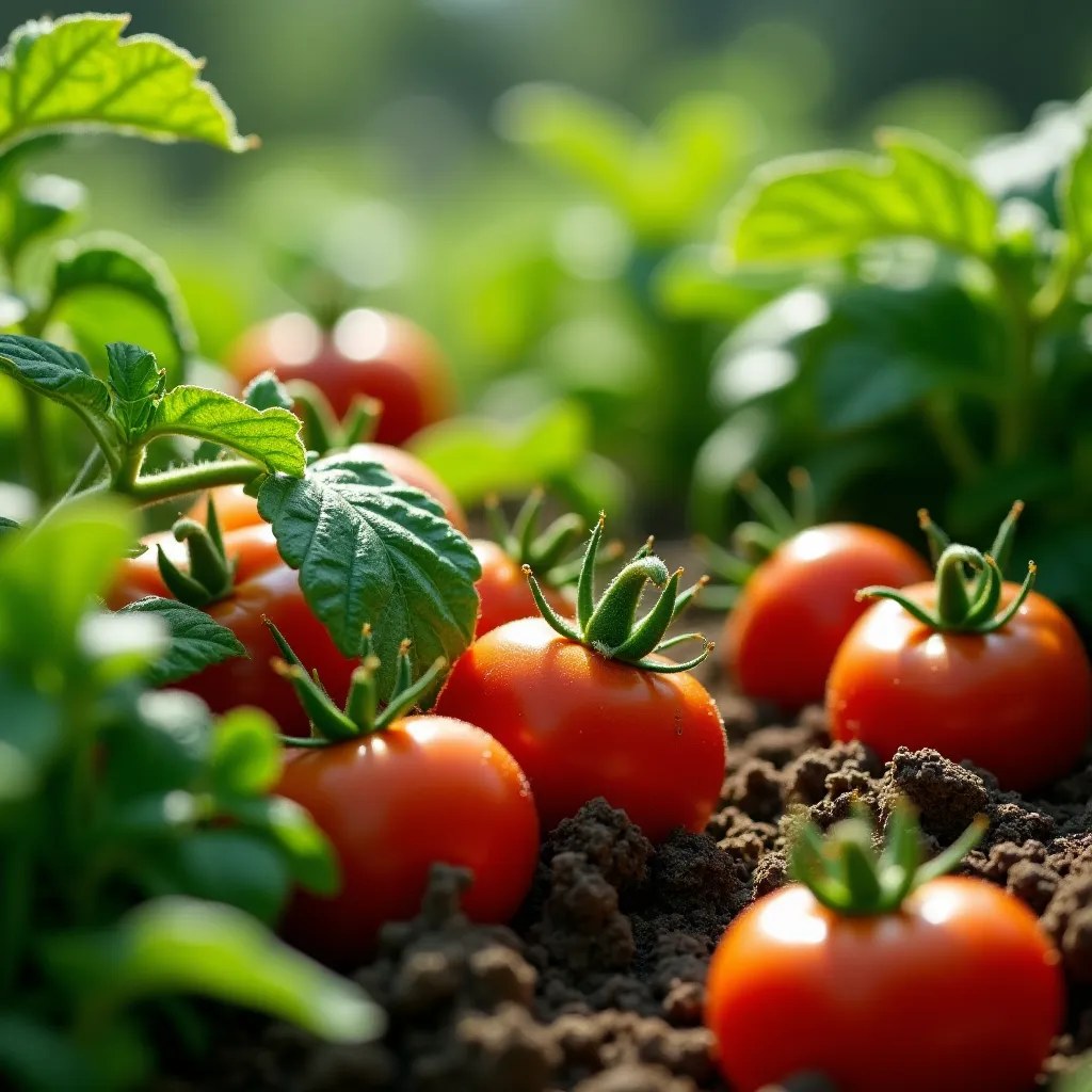 O grădină de legume proaspete